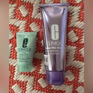 Clinique Skincare Take The Day Off Cleansing Mousse and 7 Day Scrub